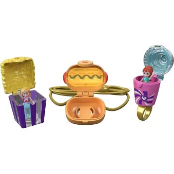 Mattel Polly Pocket Un-Box-It Playset, Popcorn Shape Box Σινεμά Ποπ Κορν Σετ GVC96 887961922912