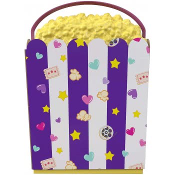 Mattel Polly Pocket Un-Box-It Playset, Popcorn Shaped Box Opens To A Movie Theater Adventure GVC96 887961922912