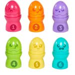 TOMY Toomies Baby Toddler Toy Hide & Squeak Egg Stackers For 6-36 Months 1000-73083 5011666730830