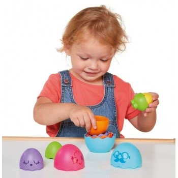 TOMY Toomies Baby Toddler Toy Hide & Squeak Nesting Eggs For 6-36 Months 1000-73080 5011666730809