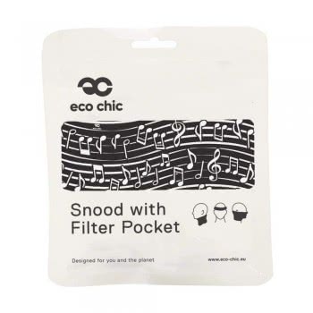 OEM Eco Chic Black Music Snood E-S04 5060735634685