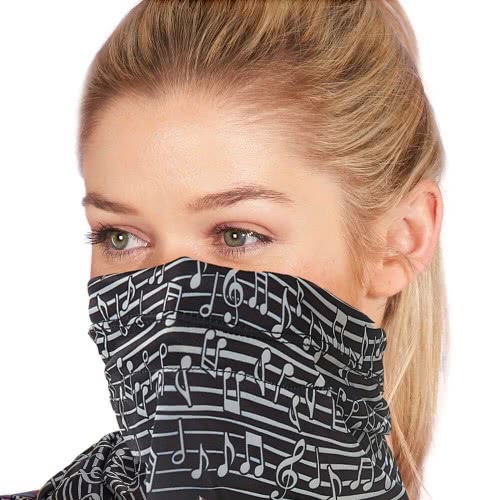 OEM Eco Chic Black Music Snood E-S04 5060735634685