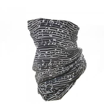 OEM Eco Chic Black Music Snood E-S04 5060735634685