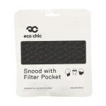 OEM Eco Chic Snood Face Mask Black Disrupted Cubes E-S03 5060735634678