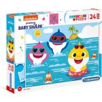 Clementoni Παιδικό Παζλ Color Baby Shark 24 Τμχ 1200-28519 8005125285198
