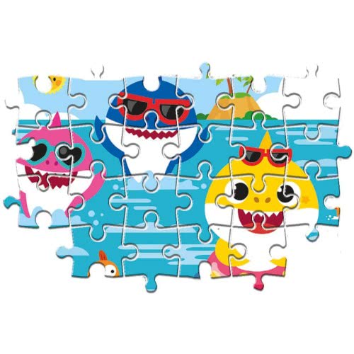 Clementoni Kids Puzzle Maxi Super Color Baby Shark 24 Pcs 1200-28519 8005125285198