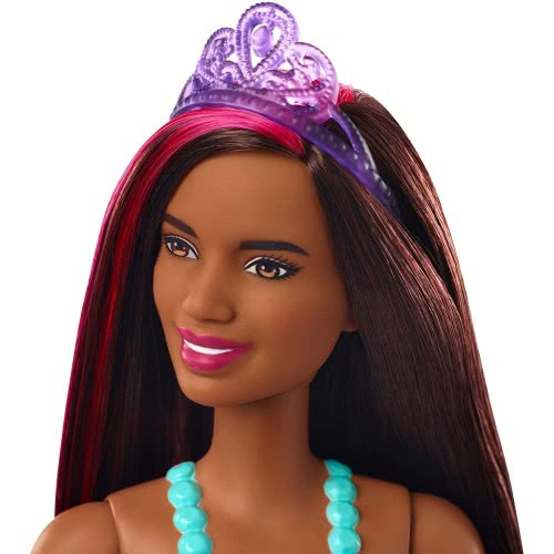 Mattel Barbie Κούκλα Πριγκίπισσας Dreamtopia (Μελαχρινή Με Ροζ Ραβδωτά Μαλλιά) GJK12 / GJK15 887961813067