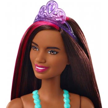 Mattel Barbie Κούκλα Πριγκίπισσας Dreamtopia (Μελαχρινή Με Ροζ Ραβδωτά Μαλλιά) GJK12 / GJK15 887961813067