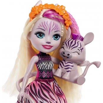 Mattel Enchantimals Zadie Zebra And Animal Friend FNH22 / GTM27 887961917826