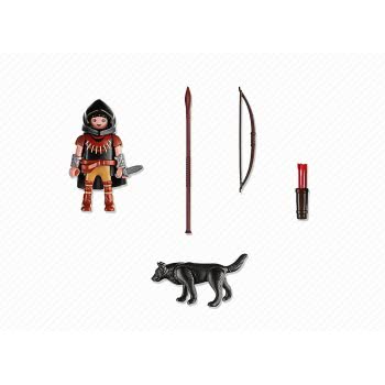 Playmobil Κυνηγός Με Τόξο Και Λύκο 5408 4008789054081