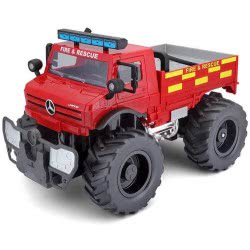 Maisto Tech Remote Control Mercedes Benz U5000 Unimog Fire 82302 090159823025