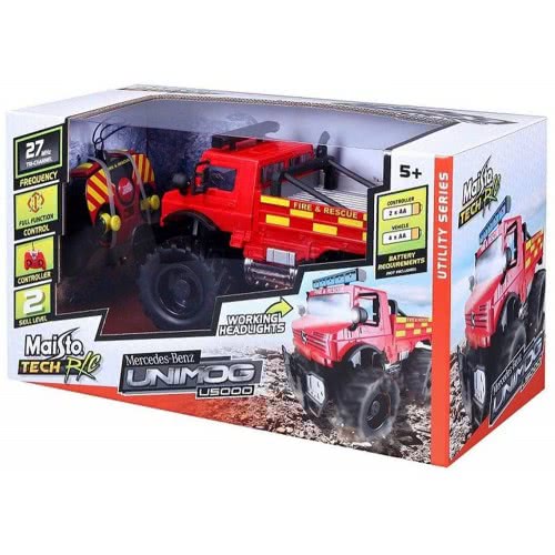 Maisto Tech Remote Control Mercedes Benz U5000 Unimog Fire 82302 090159823025