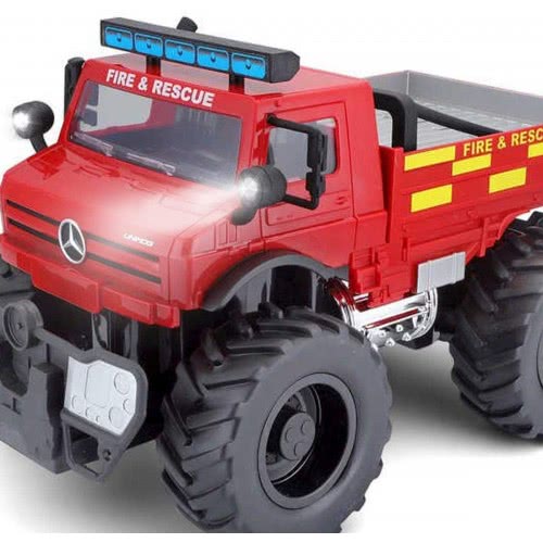 Maisto Tech Remote Control Mercedes Benz U5000 Unimog Fire 82302 090159823025