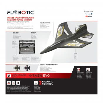 As company Flybotic X-Twin Evo Τηλεκατευθυνόμενο Αεροπλάνο Για 8+ Χρονών 7530-85736 4891813857365