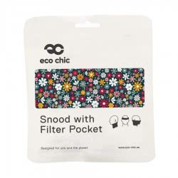 OEM Eco Chic Snood Face Mask Black Ditsy E-S06 5060735634708