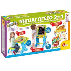 Lisciani Kindergarten 3 In 1 Desk With Board Led 72415 8008324072415