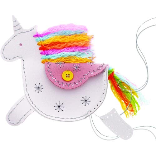 4M Kidzmaker My Unicorn Faux Leather Pouch, Multi Colour 4758 4893156047588