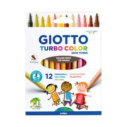 Giotto Μαρκαδόροι Turbo Color Skintones 12 Τεμάχια 000526900 8000825035531