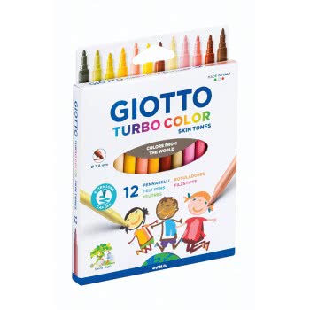 Giotto Turbo Color Skin Tones 12Pcs 000526900 8000825035531