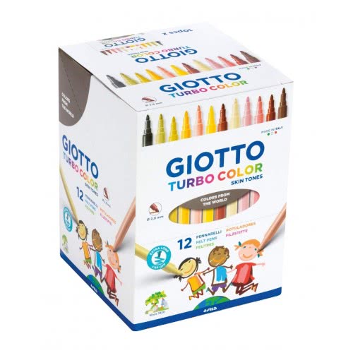 Giotto Turbo Color Skin Tones 12Pcs 000526900 8000825035531