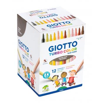 Giotto Turbo Color Skin Tones 12Pcs 000526900 8000825035531