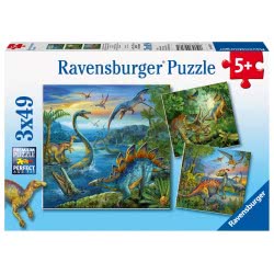 Ravensburger Παζλ 3X49 Τεμ. Δεινόσαυροι 09317 4005556093175
