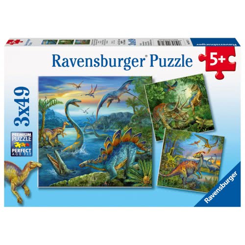 Ravensburger Παζλ 3X49 Τεμ. Δεινόσαυροι 09317 4005556093175