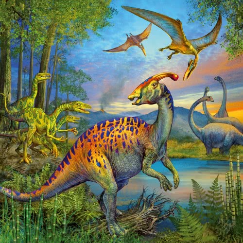 Ravensburger 3X49 Pcs Puzzle Dinosaurs 09317 4005556093175