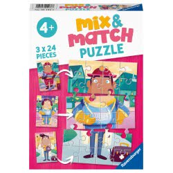 Ravensburger 2X24 Pcs Mix And Match Puzzle Favourite Jobs 05136 4005556051366