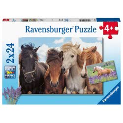 Ravensburger Παζλ 2X24 Τεμ. Άλογα 05148 4005556051489