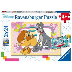 Ravensburger 2X24 Pcs Puzzle Disney Dogs 05087 4005556050871