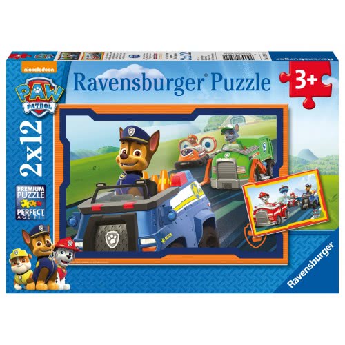 Ravensburger Παζλ 2X12 Τεμ. Paw Patrol Σε Δράση 07591 4005556075911