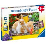 Ravensburger Παζλ 2X12 Τεμ. Γλυκά Ζωάκια 05144 4005556051441