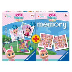Ravensburger Memory + 3 Παζλ Cry Babies 20620 4005556206209