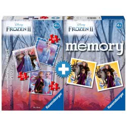 Ravensburger Memory + 3 Puzzles Frozen II 20673 4005556206735