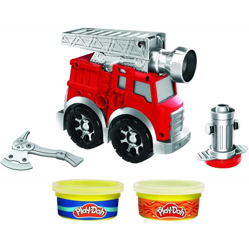 Hasbro Play-Doh Wheels Fire Engine Playset With 2 Non-Toxic Modeling Compound Cans F0649 5010993792245