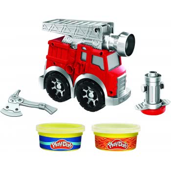 Hasbro Play-Doh Wheels Fire Engine Playset With 2 Non-Toxic Modeling Compound Cans F0649 5010993792245