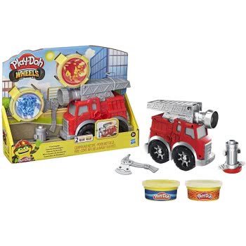 Hasbro Play-Doh Wheels Fire Engine Playset With 2 Non-Toxic Modeling Compound Cans F0649 5010993792245