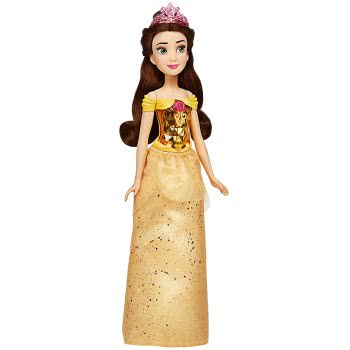 Hasbro Disney Princess Royal Shimmer Belle Doll, Fashion Doll With Skirt And Accessories F0882 / F0898 5010993785940