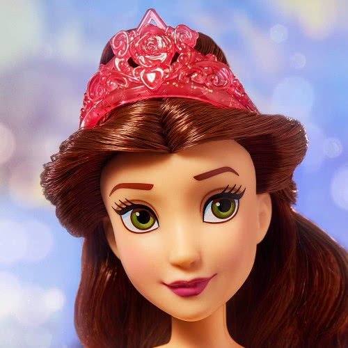 Hasbro Disney Princess Royal Shimmer Belle Doll, Fashion Doll With Skirt And Accessories F0882 / F0898 5010993785940