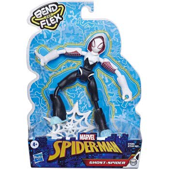 Hasbro Spider-Man Bend And Flex Ghost Spider 15 Cm, Περιλαμβάνει Αξεσουάρ Ιστού E7335 / E7688 5010993791767