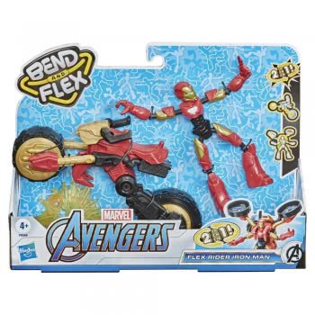 Hasbro Marvel Bend And Flex, Flex Rider And 2-In-1 Motorcycle F0244 5010993792078