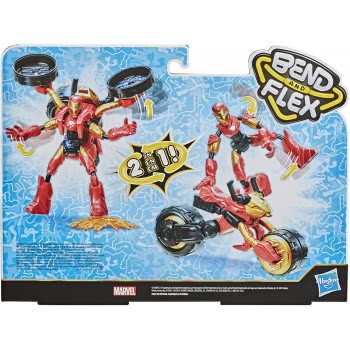 Hasbro Marvel Bend And Flex, Flex Rider And 2-In-1 Motorcycle F0244 5010993792078