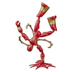 Hasbro Marvel Spider-Man Bend Και Flex Iron Spider Action Figure, 6 Ιντσών, Περιλαμβάνει Αξεσουάρ Blast E7335 / E8972 5010993791