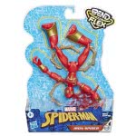Hasbro Marvel Spider-Man Bend And Flex Iron Spider Action Figure, 6-Inch Flexible Figure, Includes Blast Accessories E7335 / E89