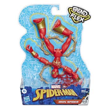 Hasbro Marvel Spider-Man Bend Και Flex Iron Spider Action Figure, 6 Ιντσών, Περιλαμβάνει Αξεσουάρ Blast E7335 / E8972 5010993791