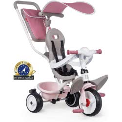 Smoby Triciclo Baby Balade Rosa 741401 3032167414014