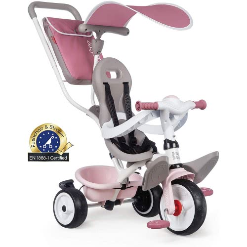 Smoby Baby Balade Pink Plus Τρίκυκλο Ροζ 741401 3032167414014
