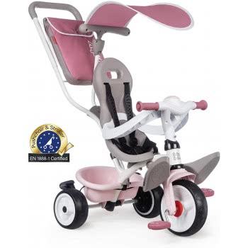 Smoby Baby Balade Pink Plus Τρίκυκλο Ροζ 741401 3032167414014
