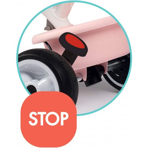 Smoby Triciclo Baby Balade Rosa 741401 3032167414014